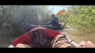 Kayaking and cleaning Twin Groves Park on Lake Lavon