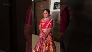 Halfsaree ceremony function traditional Halfsaree||pure Kanchipuram Halfsaree 9840037420