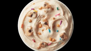 New!  Dairy Queen Peanut Butter Cookie Dough Party BLIZZARD Treat