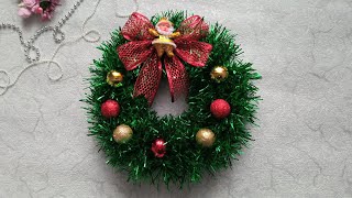 🧑‍🎄Very beautiful Christmas wreath🎀DIY craft🎄 Christmas decorations ❄️#handmade #foamiran #paper