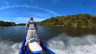 Falls Lake run using the Insta360 OneX 2 on my Shorlock Rack, Part 2/4 on September 25th 2021.