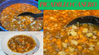 PICADILLO CON CARNE DE RES/ RIQUÍSIMO