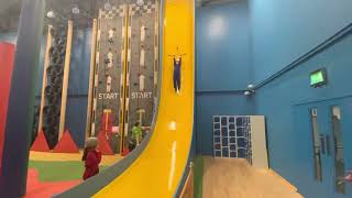 Clip n climb drop slide - highest drop from the top!