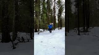 Snowshoeing in Norway. January 2023. #camping #hiking #snowshoeing #norway