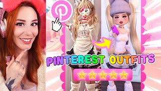 ONLY USING PINTEREST for DRESS TOP IMPRESS Outfits to WIN! Does THIS HACK WORK? in Roblox