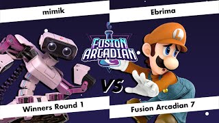 Fusion Arcadian 7 - Mimik (ROB) vs  Ebrima (Luigi) - Winners Round 1