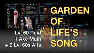 Atlantica Online - Garden of Life's Song 160 Raid - Solo Axe Main and 2 Alts (stressful ending!)