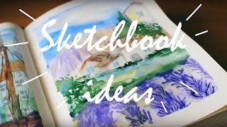 Sketchbook ideas | Speed Painting | Идеи для скетчбука / акварель / Прованс