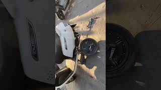 Tvs iqube tyre change 2023 #tvsiqube #tvsiqubeelectric #tvsmotor #tvsscooter