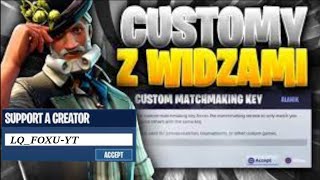 CUSTOMY/Sajmon mówi/Top Model/late #Fortnite #Live #LivePolska #Customy