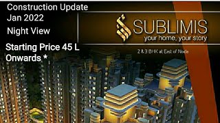 CRC Sublimis Night View || Sector 1 Noida Extension || Construction update..