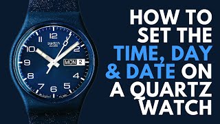 How to set the Time Day and Date on a Quartz Watch