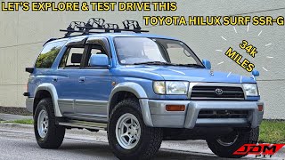 Toyota Hilux Surf 4x4!  Test Drive and Walkaround! 34K Miles on this Azure Blue Pearl Surf!!!