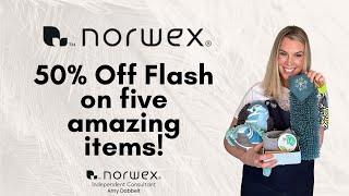 Norwex 50% off Flash Sale for a limited time on five amazing items!