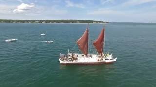 Hokule'a Departs from Martha's Vineyard