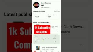 1k Subscribe Complete Our Channel #1ksubscribers February 5, 2023