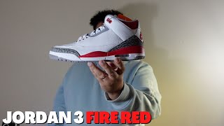 JORDAN 3 FIRE RED- THIS SHOE IS ALMOST PERFECT!