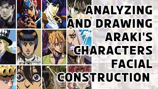 how i draw facial expressions for Jojo's Bizarre advantures characters