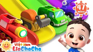 🚒 Lia và ChaCha tắm cùng những xe đồ chơi | LiaChaCha - Ca Nhạc Thiếu Nhi Việt Nam