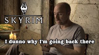 Karl Pilkington in Skyrim - High Hrothgar