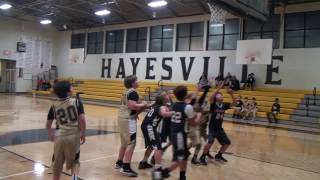 Hayesville Yellow Jacket Mite Basketball (33) vs. Copper Basin Cougars(16) 1-23-17