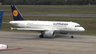 Lufthansa Airbus A319-100 D-AIBE Flughafen Berlin-Tegel mit Take Off 29.09.12