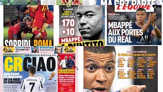 Juventus, addio Ronaldo, Mbappè al Real Madrid.La rassegna stampa del 27/08/21