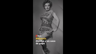 El día que Marilyn Monroe se puso un SACO DE PAPAS 🥔😲 #datoscuriosos #marilynmonroe marilyn