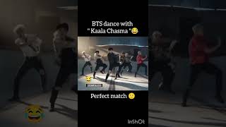 BTS dance with " Kaala Chasma"😂 Perfect match 🙂#bangtansonyoendan #bts #funnyshort #btsshorts 😂🙂