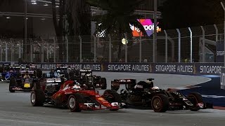 F1 2015 [PS4] - Lotus E23 Hybrid @ Marina Bay Street Circuit Quick Race Gameplay