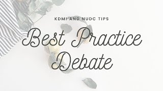 [WEBINAR] Sharing Tips Best Practice Debat NUDC-KDMI Bersama Best Speaker NUDC 2020