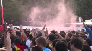 EM 2012 Hannover Waterlooplatz: Pyrotechnik (Deutschland - Dänemark 17.06.2012)