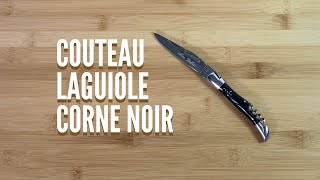 COUTEAU LAGUIOLE CORNE NOIR