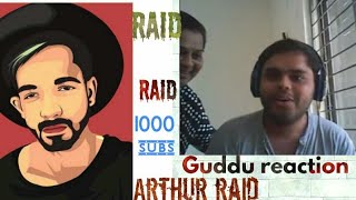 Arthur(cha-cha)raid on Guddu. For completing 1000 subs.(gaddu reaction on 1000 subs)