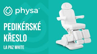 Pedikérské křeslo Physa LA PAZ WHITE | Představení produktu 10040293