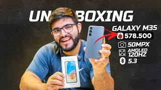 CHEGOU! O Smartphone mais completo na faixa preço! Galaxy M35 256GB! (NFC, 5G, 4k...)