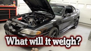 Weight Reduction | Weighing The SN95 Mustang |