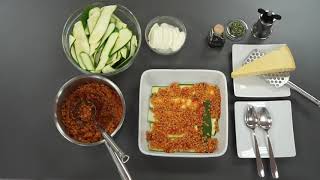 Rezept des Monats Juni: Zucchini-Linsen-Lasagne I ricetta del mese giugno "Lasagne alle lenticchie"