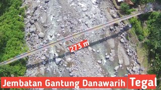 Pesona jembatan gantung danawarih tegal terkini