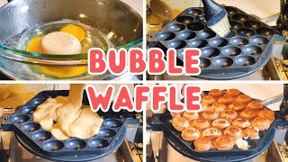 Brown Sugar. A Waffle Iron. And a Double Boiler. | Hong Kong Egg Bubble Waffles 雞蛋仔