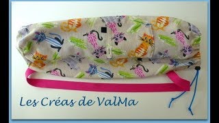 Sac rangement tapis de yoga, tapis de sol, gym, sport - Tuto couture ValMa Créas