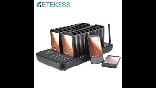 Retekess TD173 ресторанный пейджер, система вызова клиента 20 пейджеров