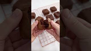 Cuadraditos de brownie - Receta navideña