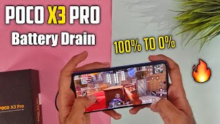 POCO X3 PRO Battery Drain Test PUBG 100% To 0% - Akhir Kitna Chala🔥😛