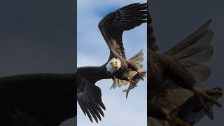 The deer is being carried away by the eagle#eagles #fish #shorts #short #shortvideo