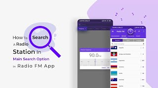 How to search for your favorite radio in the Radio FM app?