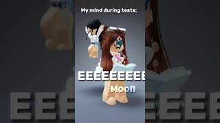 My mind during tests: || #shorts #roblox