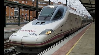 Renfe AVE Serie 112 Madrid - León En La Estación De Palencia