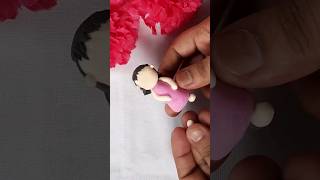 DIY Clay Doll #shorts  #clayart#diybarbie#claycraft#dollhouse  @craftysapnaa