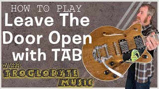 How to Play Leave the Door Open on Guitar with TAB - Bruno Mars, Anderson .Paak, Silk Sonic